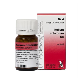 Kalium chloratum D6 nr.  4 enligt Dr. Schussler