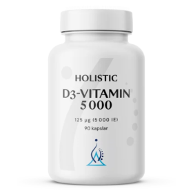 Holistic D3-vitamin 5000 IE 125 mg 90 kapslar