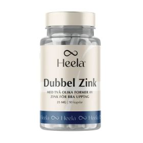 Heela Dubbel Zink 25 mg 60 kapslar