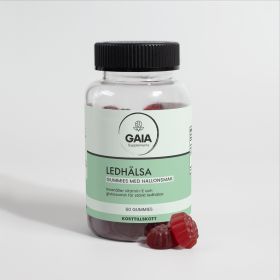 Gaia Supplements Ledhälsa Gummies 60 tuggtabletter TRASIG ETIKETT