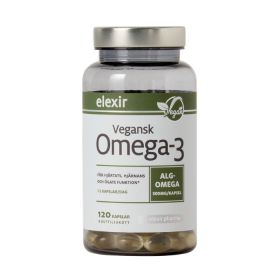 Elexir Pharma Omega-3 Vegansk 120 kapslar